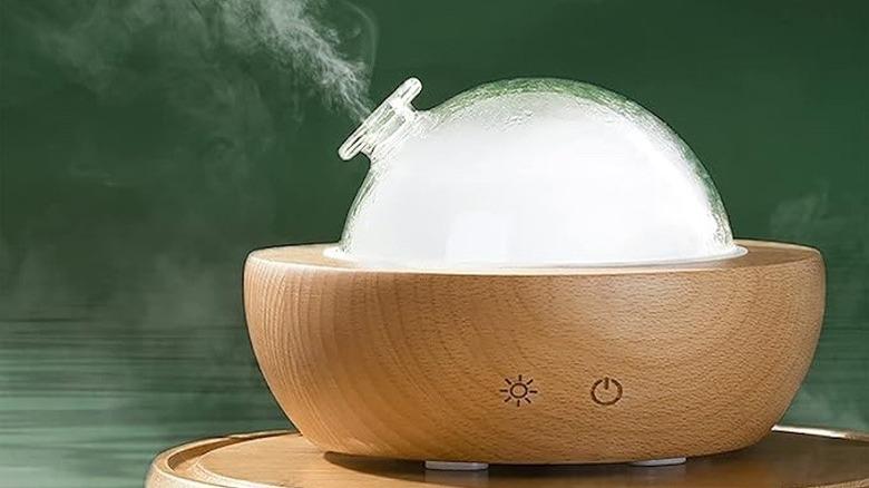 glass dome essential oil diffuser