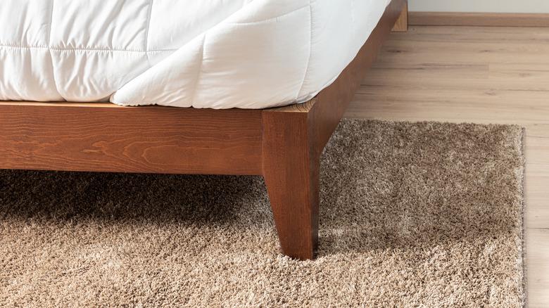 Bed frame wooden leg