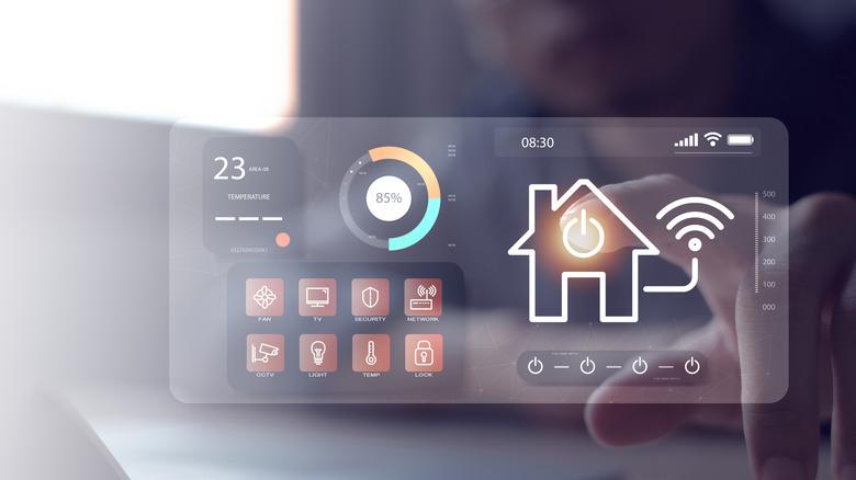 Smart home dashboard to control home appliances