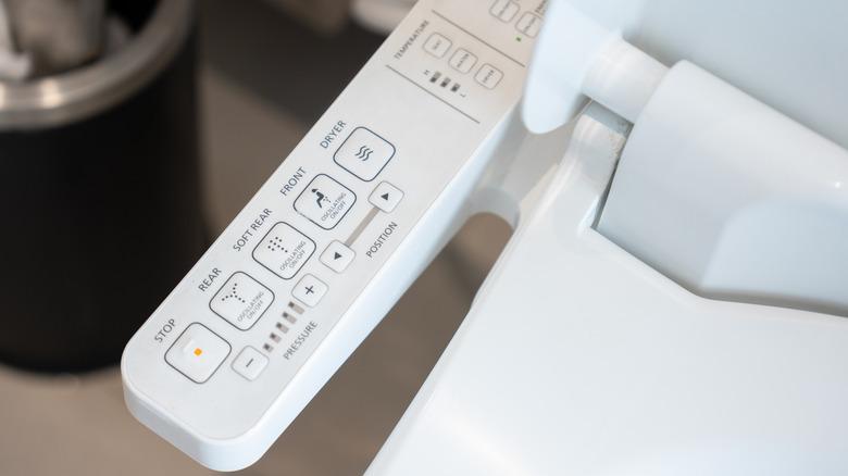 control unit for bidet toilet seat