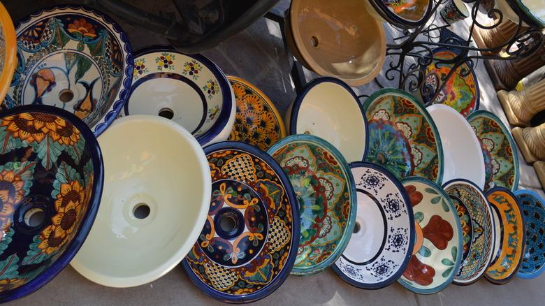 Mexican Talavera sinks for sale