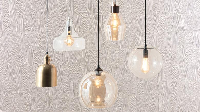 different types of hanging lamps