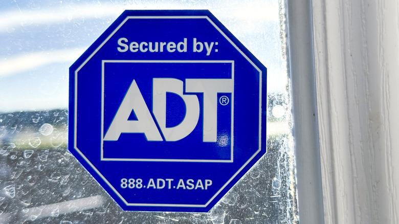 ADT window sticker