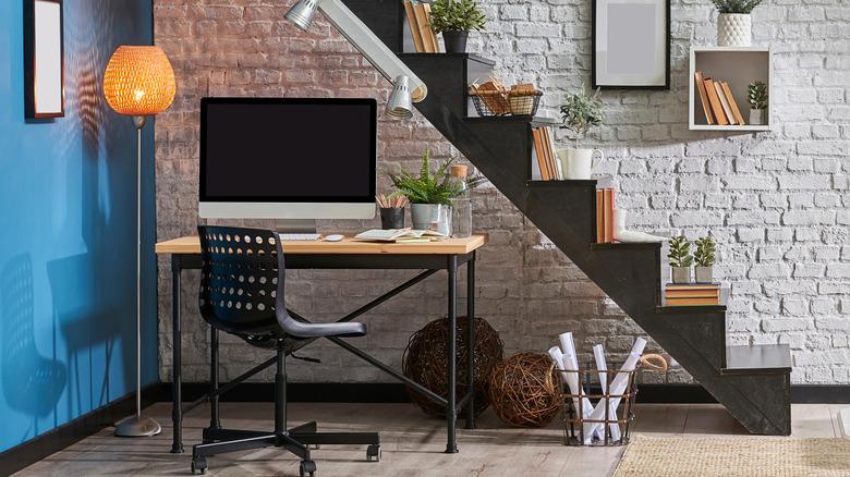 office under the stairs