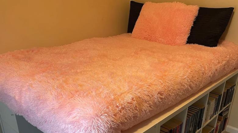 DIY bookcase bed