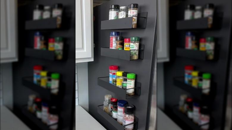 magnetic fridge shelves