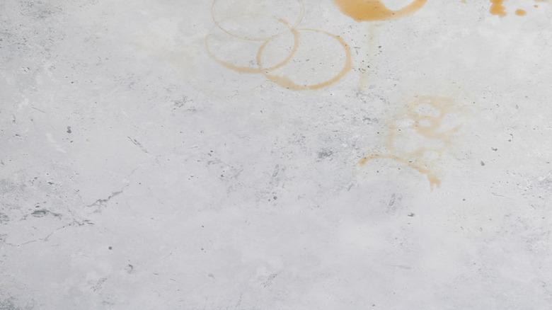 drink stains on countertop