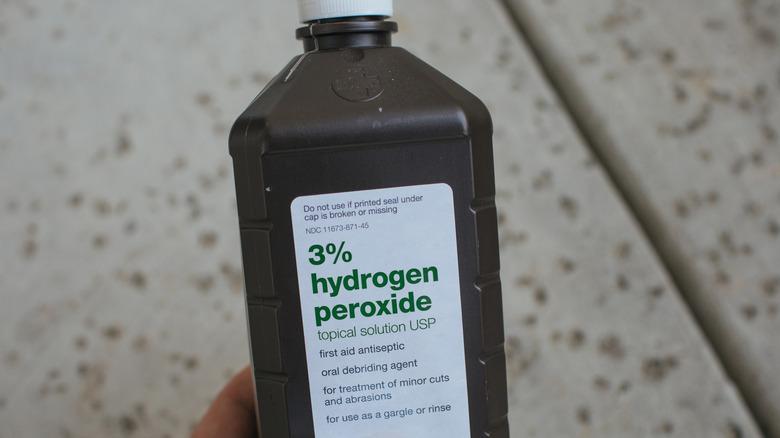 bottle of hydrogen peroxide