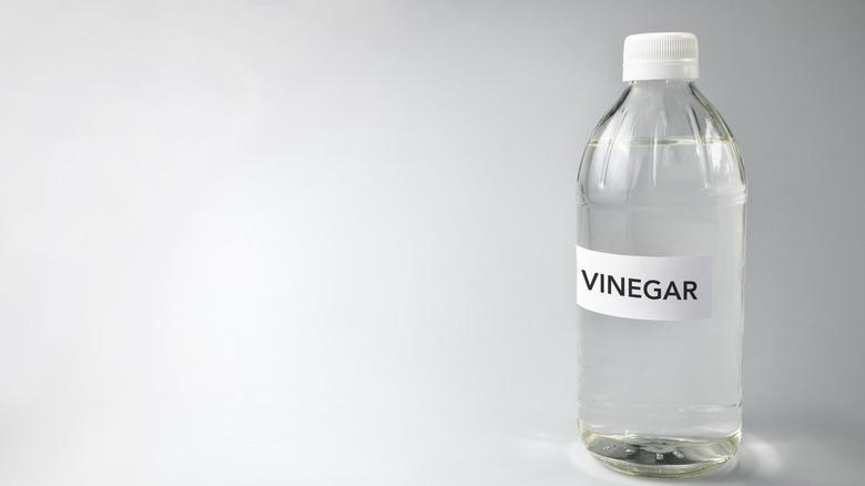 bottle of white vinegar