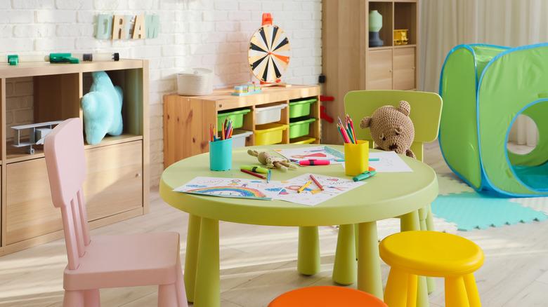 colorful kids playroom