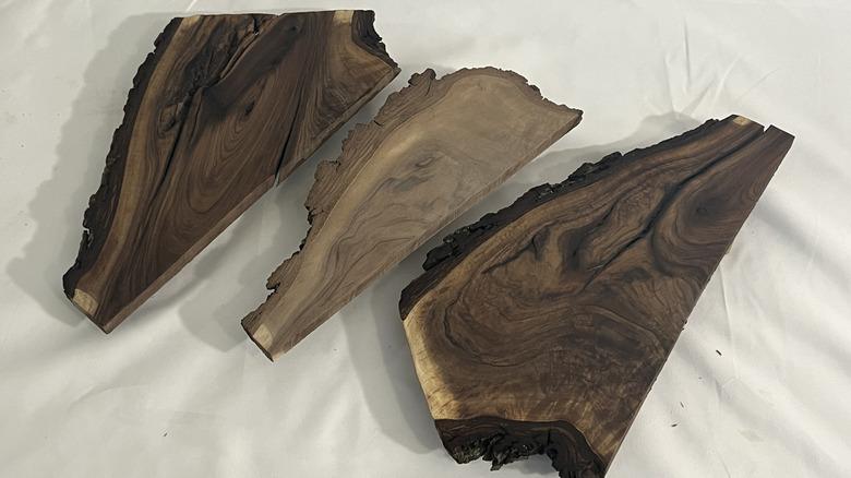 comparing raw wood to finished