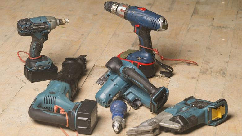 Worn out handheld power tools