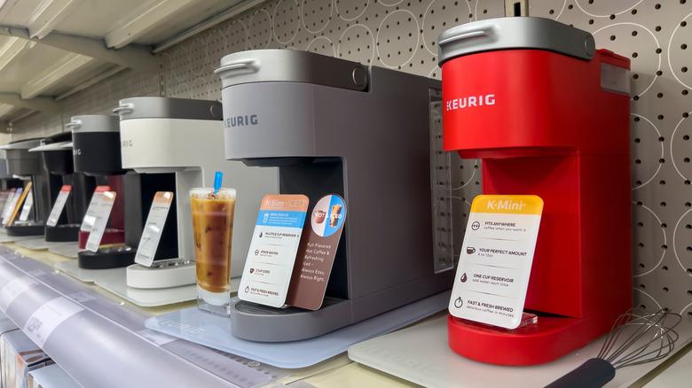 Keurig machines on display at a Target store